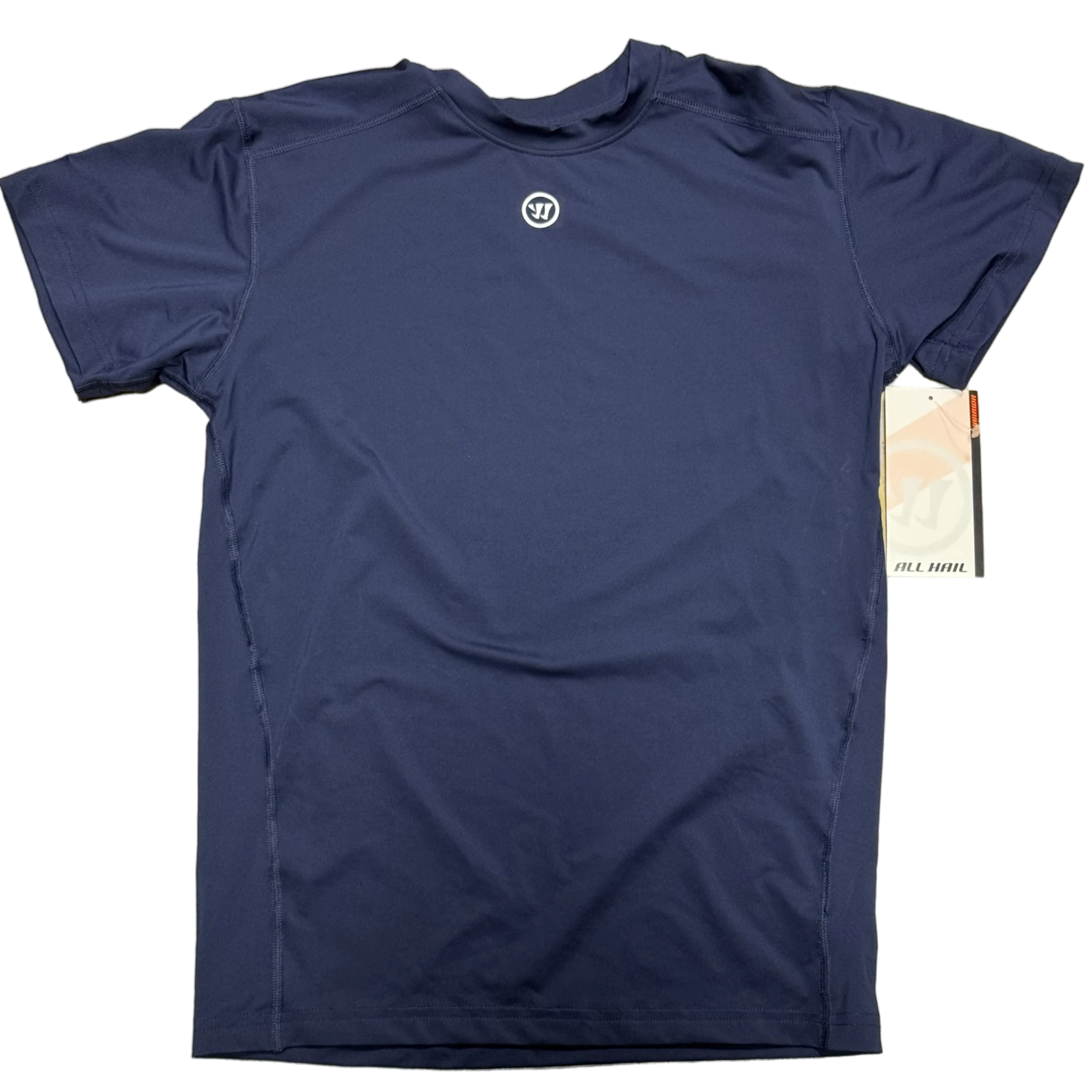 Warrior - T-shirt de compression à manches courtes pour femme - (bleu marine)